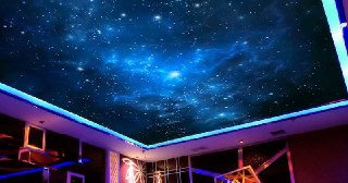 Натяжной потолок звездное небо Конаково, цена от 5342 руб.